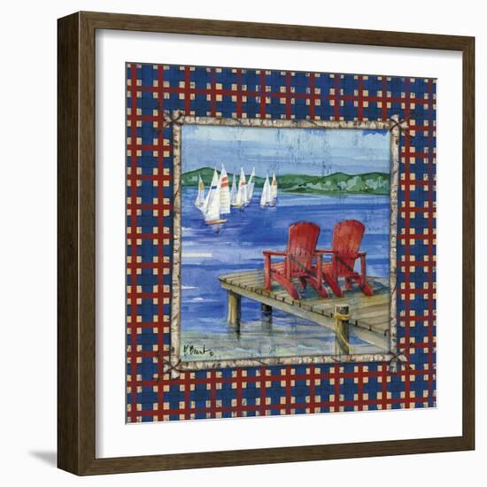 Cypress Lake II-Paul Brent-Framed Art Print