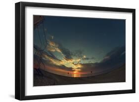 Cypress Sunrise I-Sebastien Lory-Framed Photographic Print