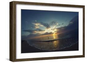 Cypress Sunrise II-Sebastien Lory-Framed Photographic Print