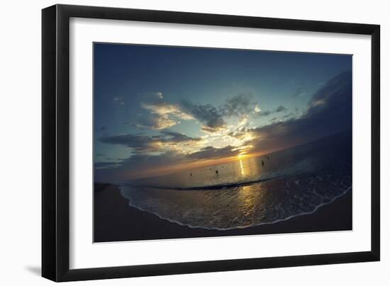 Cypress Sunrise II-Sebastien Lory-Framed Photographic Print