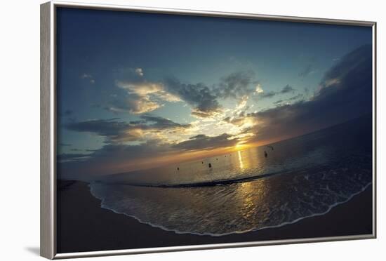 Cypress Sunrise II-Sebastien Lory-Framed Photographic Print