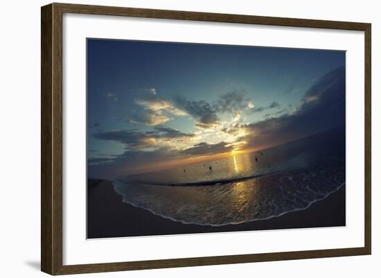 Cypress Sunrise II-Sebastien Lory-Framed Photographic Print