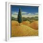 Cypress Tree and Cornfields, 1990-Liz Wright-Framed Giclee Print