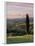 Cypress Tree and Countryside Near Val D'Asso, Tuscany, Italy, Europe-Patrick Dieudonne-Framed Photographic Print