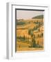 Cypress Trees Along Rural Road Near Pienza, Val D'Orica, Siena Province, Tuscany, Italy, Europe-Sergio Pitamitz-Framed Photographic Print