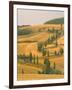 Cypress Trees Along Rural Road Near Pienza, Val D'Orica, Siena Province, Tuscany, Italy, Europe-Sergio Pitamitz-Framed Photographic Print