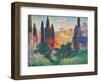 Cypress Trees at Cagnes-null-Framed Giclee Print