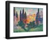 Cypress Trees at Cagnes-null-Framed Giclee Print