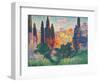Cypress Trees at Cagnes-null-Framed Giclee Print