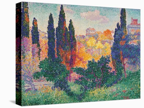 Cypress Trees at Cagnes-null-Stretched Canvas