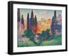 Cypress Trees at Cagnes-null-Framed Giclee Print