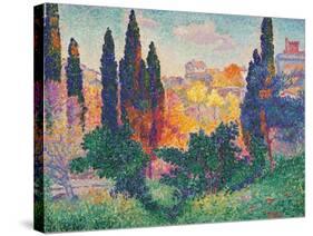 Cypress Trees at Cagnes-null-Stretched Canvas