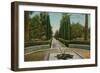 Cypress Walk, Alcazar, in Seville, Spain. Postcard Sent in 1913-French Photographer-Framed Giclee Print