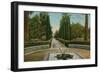 Cypress Walk, Alcazar, in Seville, Spain. Postcard Sent in 1913-French Photographer-Framed Giclee Print