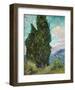 Cypresses, 1889-Vincent Van Gogh-Framed Art Print