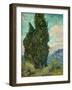 Cypresses, 1889-Vincent van Gogh-Framed Giclee Print