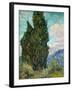 Cypresses, 1889-Vincent van Gogh-Framed Art Print