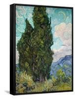 Cypresses, 1889-Vincent van Gogh-Framed Stretched Canvas