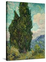 Cypresses. 1889-Vincent van Gogh-Stretched Canvas