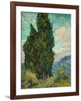 Cypresses. 1889-Vincent van Gogh-Framed Giclee Print