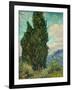 Cypresses. 1889-Vincent van Gogh-Framed Giclee Print