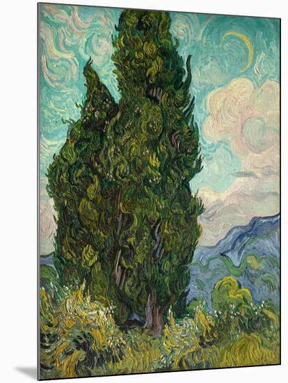 Cypresses. 1889-Vincent van Gogh-Mounted Giclee Print