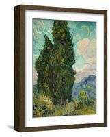 Cypresses. 1889-Vincent van Gogh-Framed Giclee Print