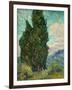 Cypresses. 1889-Vincent van Gogh-Framed Giclee Print