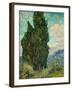 Cypresses. 1889-Vincent van Gogh-Framed Giclee Print