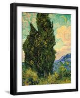Cypresses, c.1889-Vincent van Gogh-Framed Giclee Print