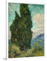 Cypresses I-Vincent van Gogh-Framed Art Print