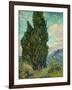 Cypresses I-Vincent van Gogh-Framed Art Print