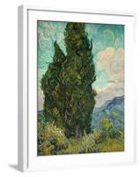 Cypresses I-Vincent van Gogh-Framed Art Print