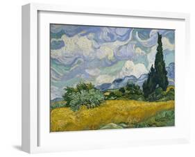 Cypresses II-Vincent van Gogh-Framed Art Print