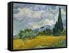 Cypresses II-Vincent van Gogh-Framed Stretched Canvas