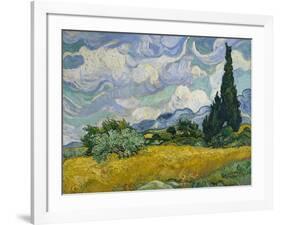 Cypresses II-Vincent van Gogh-Framed Art Print