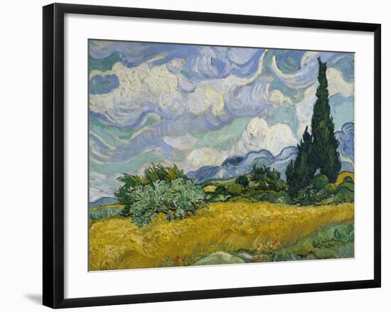 Cypresses II-Vincent van Gogh-Framed Art Print