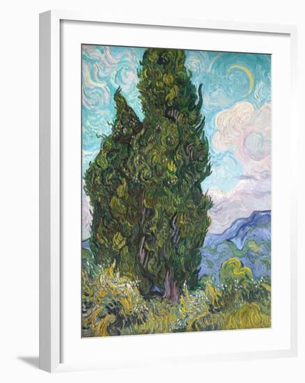 Cypresses-Vincent van Gogh-Framed Giclee Print