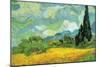 Cypresses-Vincent van Gogh-Mounted Art Print