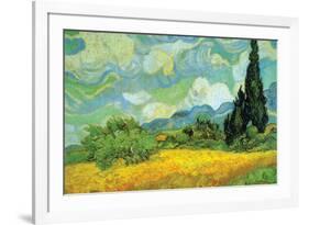 Cypresses-Vincent van Gogh-Framed Premium Giclee Print