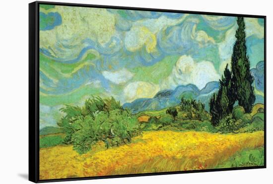 Cypresses-Vincent van Gogh-Framed Stretched Canvas