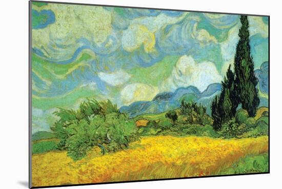 Cypresses-Vincent van Gogh-Mounted Premium Giclee Print