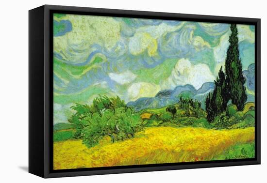 Cypresses-Vincent van Gogh-Framed Stretched Canvas