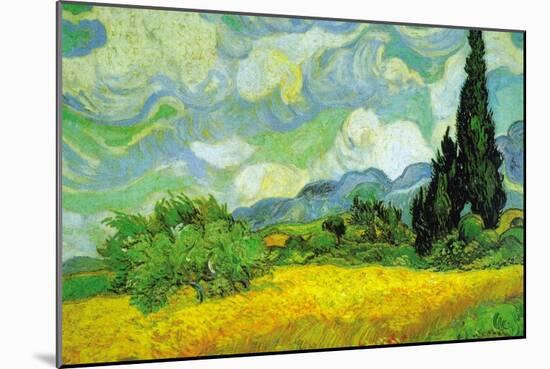 Cypresses-Vincent van Gogh-Mounted Art Print