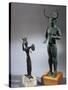 Cyprus, Bronze Statue of Horned Gods from Shrine of Enkomi-null-Stretched Canvas