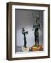 Cyprus, Bronze Statue of Horned Gods from Shrine of Enkomi-null-Framed Giclee Print