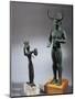 Cyprus, Bronze Statue of Horned Gods from Shrine of Enkomi-null-Mounted Giclee Print