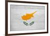 Cyprus Flag Design with Wood Patterning - Flags of the World Series-Philippe Hugonnard-Framed Art Print