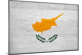 Cyprus Flag Design with Wood Patterning - Flags of the World Series-Philippe Hugonnard-Mounted Art Print