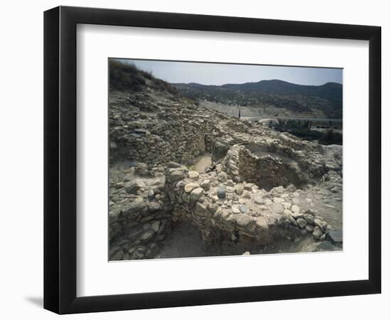 Cyprus, Larnaca District, Archaeological Site of Khirokitia, Remains of Neolithic Settlement-null-Framed Giclee Print